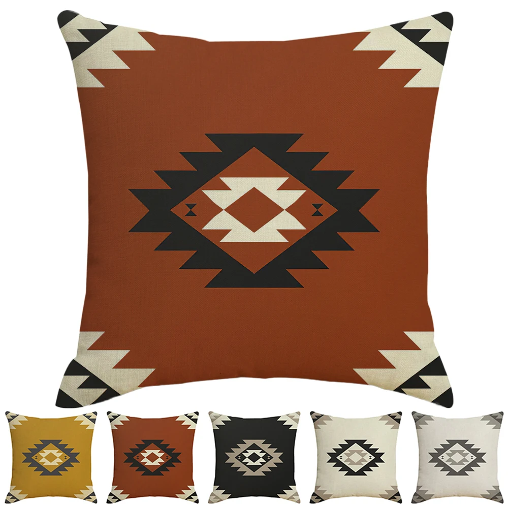 Aztec Pattern Throw Pillow Cover 45x45cm Native Southwestern Ethnic Geometric Cushion Cover Home Decorative Sofa Pillow Case
Aztec Pattern Throw Pillow Cover 45x45cm Native Southwestern Ethnic Geometric Cushion Cover Home Decorative Sofa Pillow Case