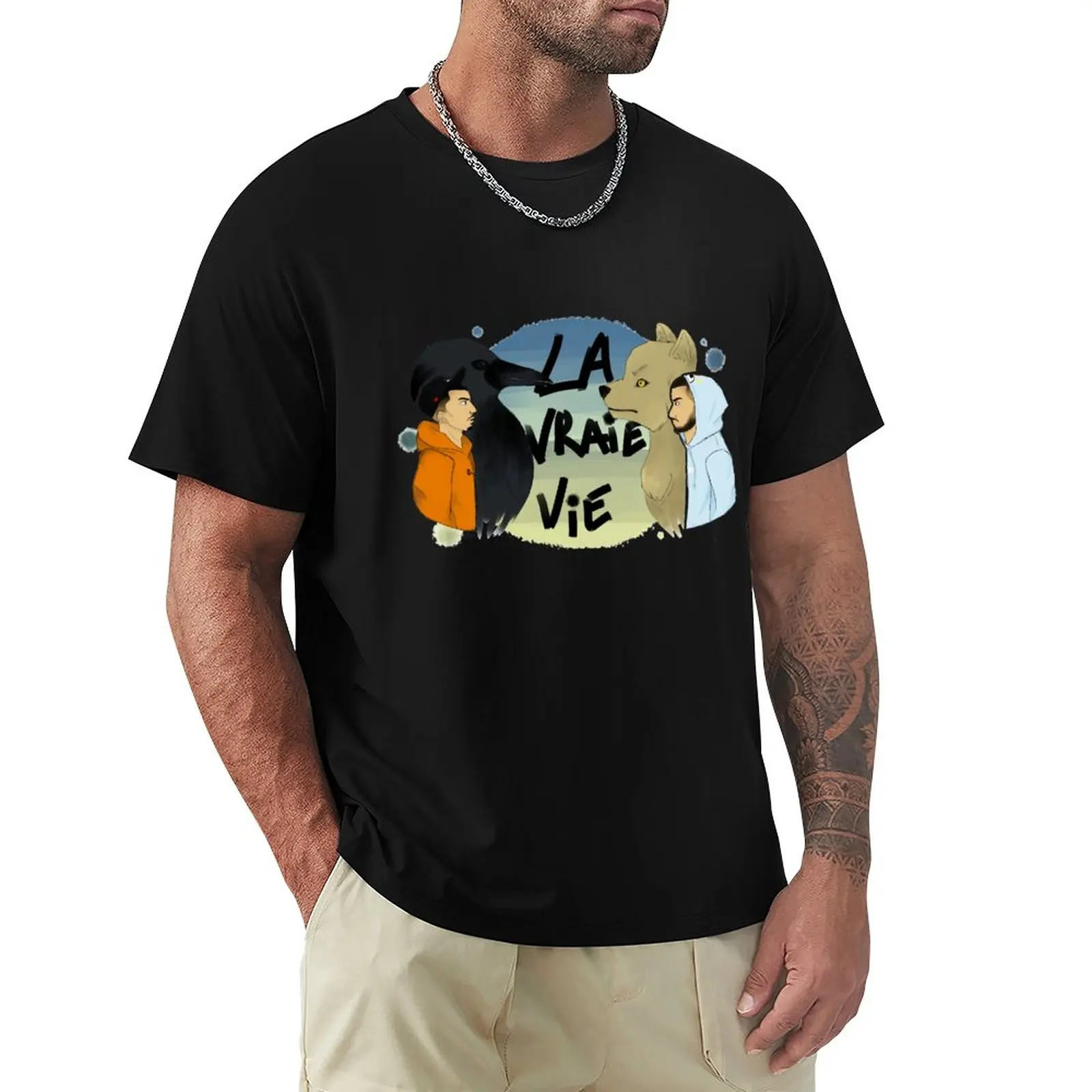 

THE TRUE LIFE - BIGFLO AND OLI T-Shirt Aesthetic Clothing T Shirt Man Slim Fit T Shirts For Men