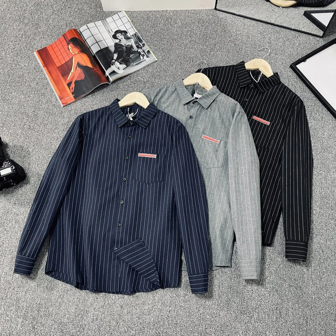 2022 Spring/summer new men's lapel striped long-sleeve shirt Business casual high quality shirt M-4XL
2022 Spring/summer new men's lapel striped long-sleeve shirt Business casual high quality shirt M-4XL