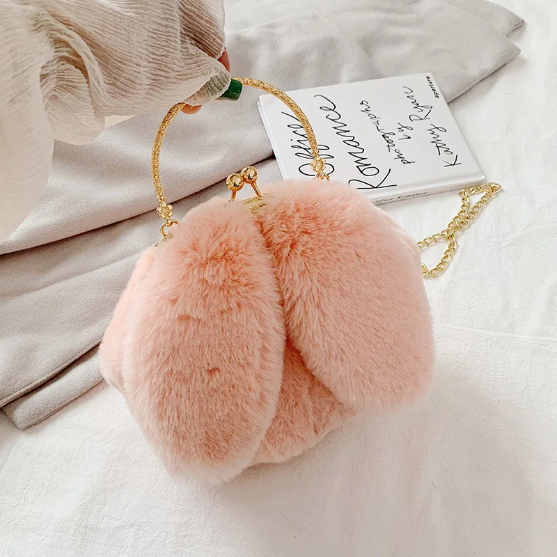Sweet rabbit ears Mao Mao bag imitation Rex rabbit plush handbag Princess clip bag hand chain bag shoulder crossbody bag
Sweet rabbit ears Mao Mao bag imitation Rex rabbit plush handbag Princess clip bag hand chain bag shoulder crossbody bag