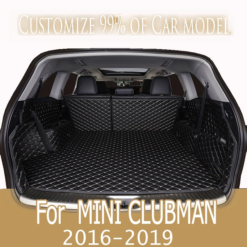 

Высокая сторона на заказ водонепроницаемый коврик для багажника автомобиля для MINI CLUBMAN 2016-2019 подкладка для груза коврик аксессуары для интерьера крышка
