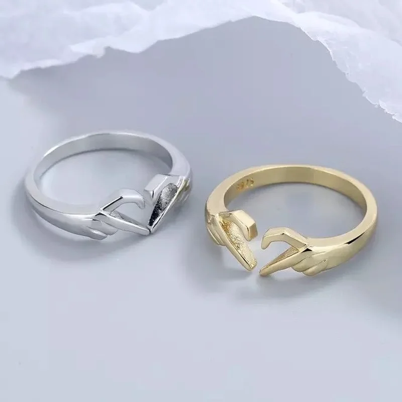 

Exclusive VIP Customer Customization Creative Love Ring Romantic Hand Than Heart Ring 2022 Hot Fashion Jewelry Gifts Wholesale