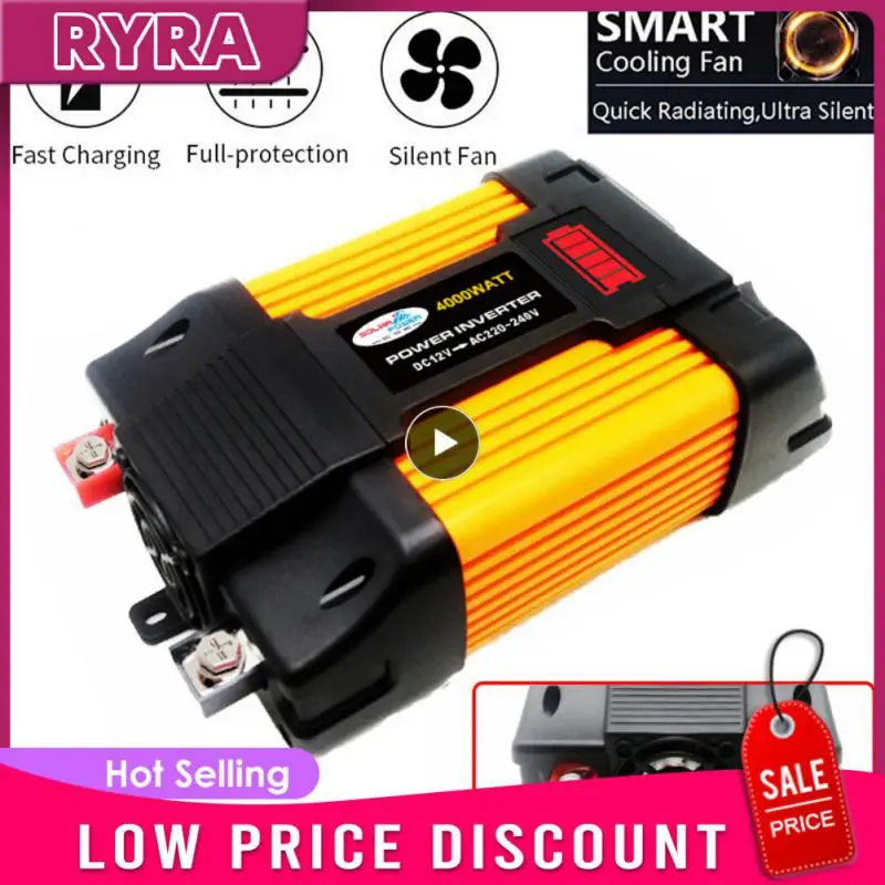 1~4PCS Pure Sine Wave Inverter DC 12V To AC 110V 220V 50HZ 220V 60HZ 110V Car Power Inverter LED Voltage Capacity Display
1~4PCS Pure Sine Wave Inverter DC 12V To AC 110V 220V 50HZ 220V 60HZ 110V Car Power Inverter LED Voltage Capacity Display