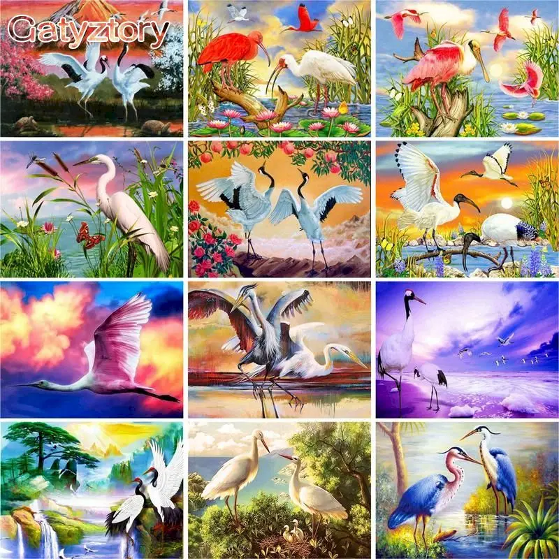 GATYZTORY Painting By Numbers Crane Animal Picture By Number HandPainted Unique Gift For Adults Children Home Decoration Photo
GATYZTORY Painting By Numbers Crane Animal Picture By Number HandPainted Unique Gift For Adults Children Home Decoration Photo