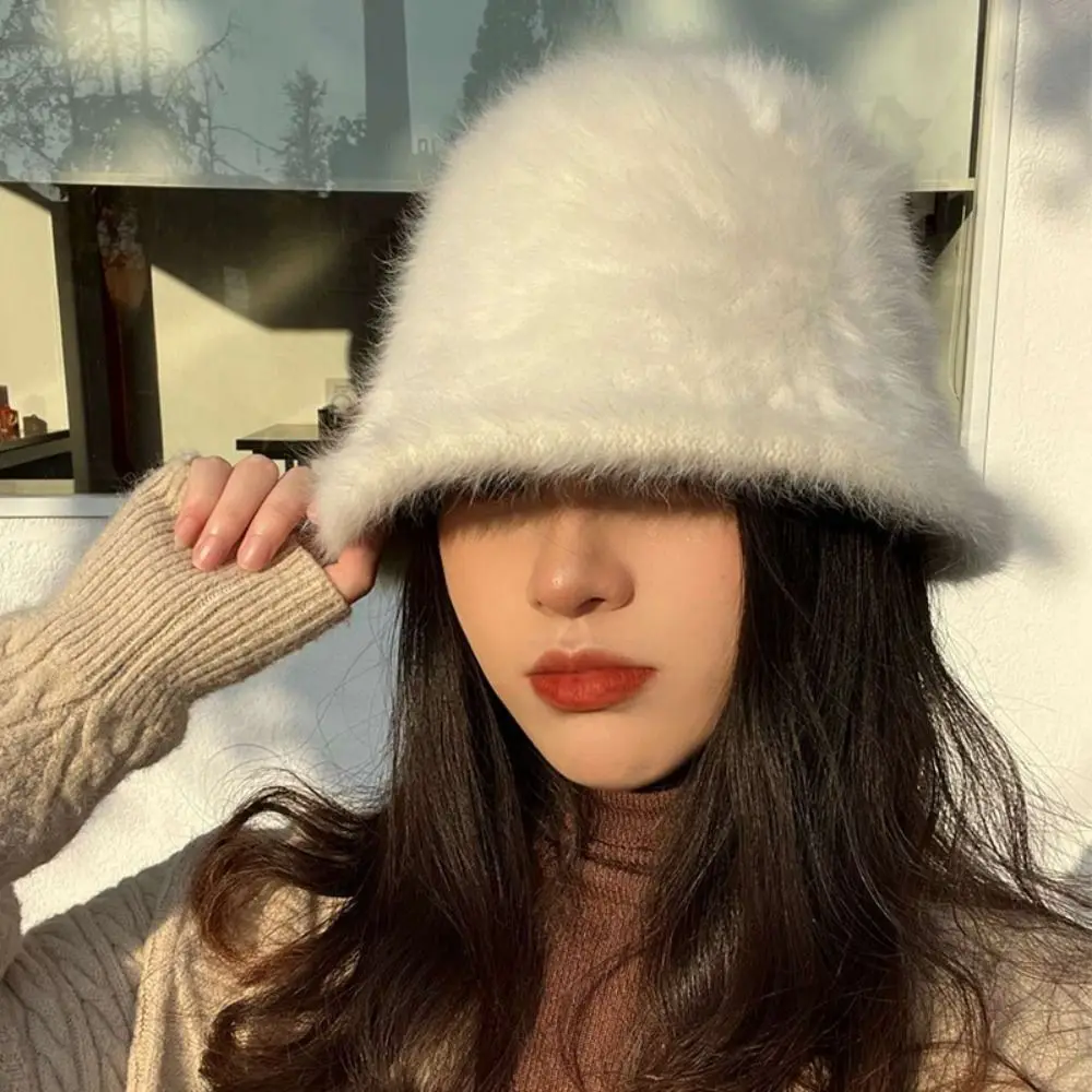 Girl Women Autumn Winter Warm Outdoor Rabbit Fur Hairy Hats Plush Fisherman Caps Winter Bucket Hat
Girl Women Autumn Winter Warm Outdoor Rabbit Fur Hairy Hats Plush Fisherman Caps Winter Bucket Hat