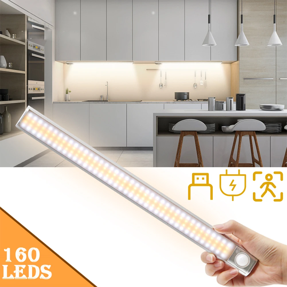 PIR Motion Sensor LED Under Cabinet Light Dimming Adjust Sensing Time Night Lamp For Kitchen Wardrobe Stairs 80/120/160 LEDs
PIR Motion Sensor LED Under Cabinet Light Dimming Adjust Sensing Time Night Lamp For Kitchen Wardrobe Stairs 80/120/160 LEDs