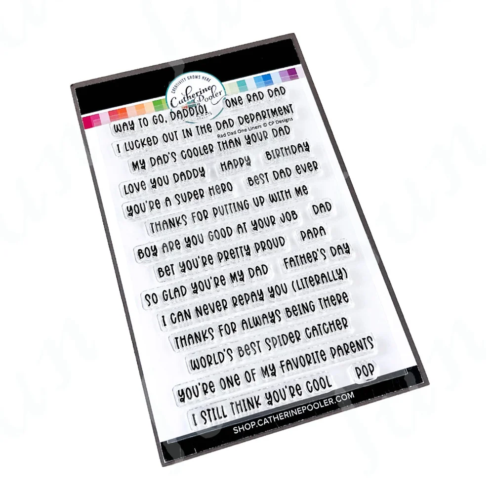 Rad Dad One Liners Silicone Clear Stamps DIY Scrapbooking Paper Cards Handmade Album Stamp Sheets Embossed Template
Rad Dad One Liners Silicone Clear Stamps DIY Scrapbooking Paper Cards Handmade Album Stamp Sheets Embossed Template