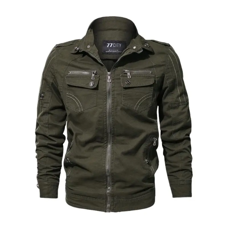 Men's Outdoor Pilot Combat Bomber Tactical Men's Jacket Casual Loose Multi Pocket Cargo Jacket Air Force Style Military Jacket
Men's Outdoor Pilot Combat Bomber Tactical Men's Jacket Casual Loose Multi Pocket Cargo Jacket Air Force Style Military Jacket