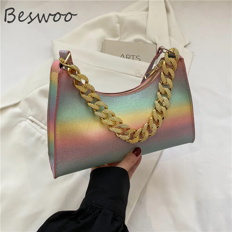 New Women's Fashion Bags 2022 Gradient Color Single Shoulder Bag Chain Underarm Bags for Women Minority Luxury Designer Handbag
New Women's Fashion Bags 2022 Gradient Color Single Shoulder Bag Chain Underarm Bags for Women Minority Luxury Designer Handbag