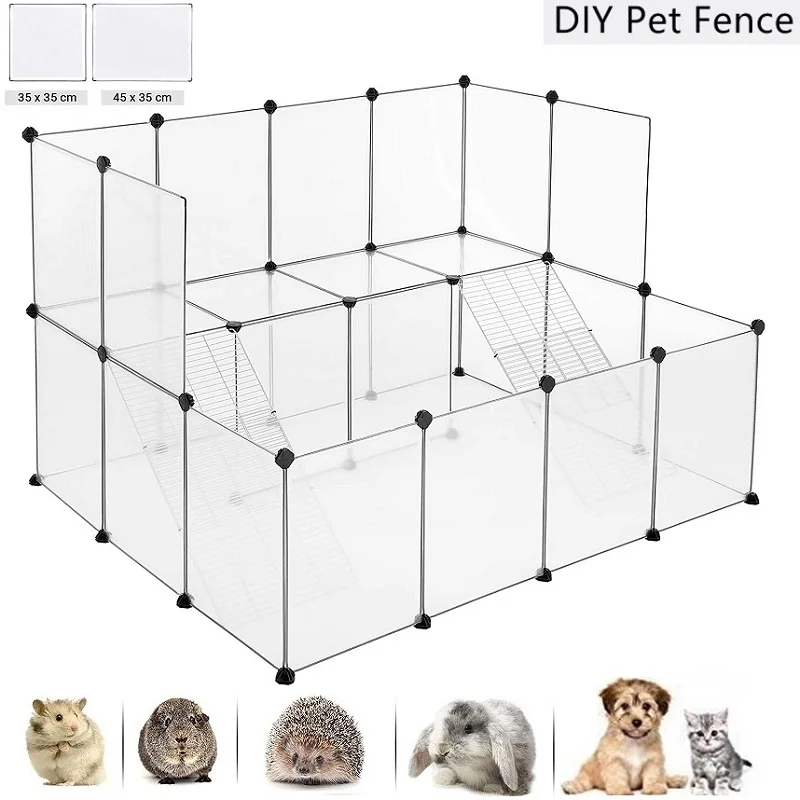 Guinea Pig Playpen, Indoor Rabbit Run Hutch Cage, Large Exercise Enclosure, DIY Plastic Modular Fence for Hamster Pet Supplies
Guinea Pig Playpen, Indoor Rabbit Run Hutch Cage, Large Exercise Enclosure, DIY Plastic Modular Fence for Hamster Pet Supplies