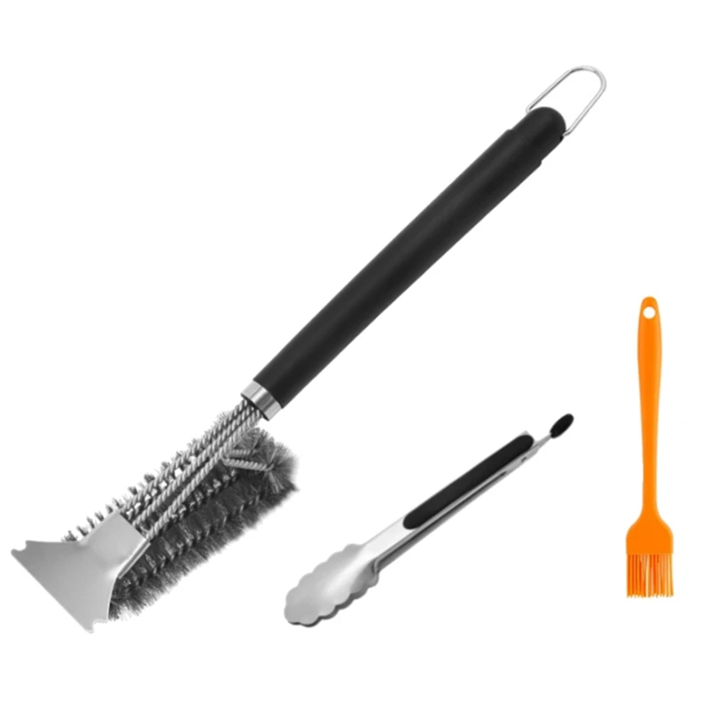 Retail Grill Brush, Grill Cleaning Brush With Extra Long Stainless Steel Bristles, Spatula And PP Heat Insulation Handle
Retail Grill Brush, Grill Cleaning Brush With Extra Long Stainless Steel Bristles, Spatula And PP Heat Insulation Handle