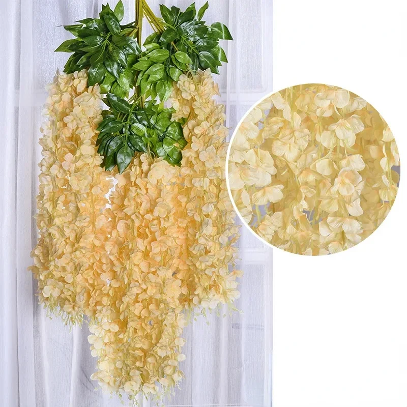 Искусственные цветы глицинии, шелковые, 12 штук
Искусственные цветы глицинии, шелковые, 12 штук