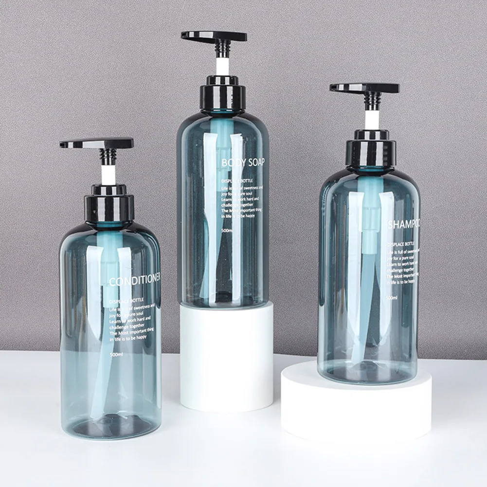 3Pcs 500ML Soap Dispenser Bottle Set Bathroom Liquid Refillable Shampoo Shower Gel Bottle Thread Seal Press Lotion Empty Bottle
3Pcs 500ML Soap Dispenser Bottle Set Bathroom Liquid Refillable Shampoo Shower Gel Bottle Thread Seal Press Lotion Empty Bottle