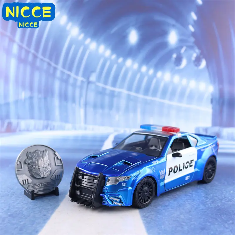 Трансформеры Nicce Jada 1:24, Полицейская машинка, литый под давлением автомобиль, модель автомобиля из металлического сплава, игрушки для детей, подарок, коллекция J260
Трансформеры Nicce Jada 1:24, Полицейская машинка, литый под давлением автомобиль, модель автомобиля из металлического сплава, игрушки для детей, подарок, коллекция J260
