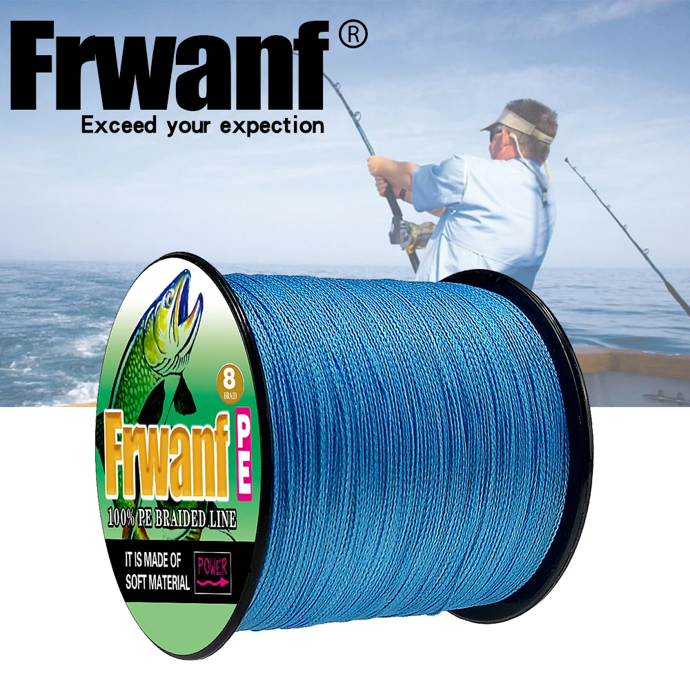 Frwanf 8 Strand Japan Super Strong PE Braided Fishing Line Multifilament Fishing Line 500m Braid Thread Black 8 Braid 6LB -300LB
Frwanf 8 Strand Japan Super Strong PE Braided Fishing Line Multifilament Fishing Line 500m Braid Thread Black 8 Braid 6LB -300LB
