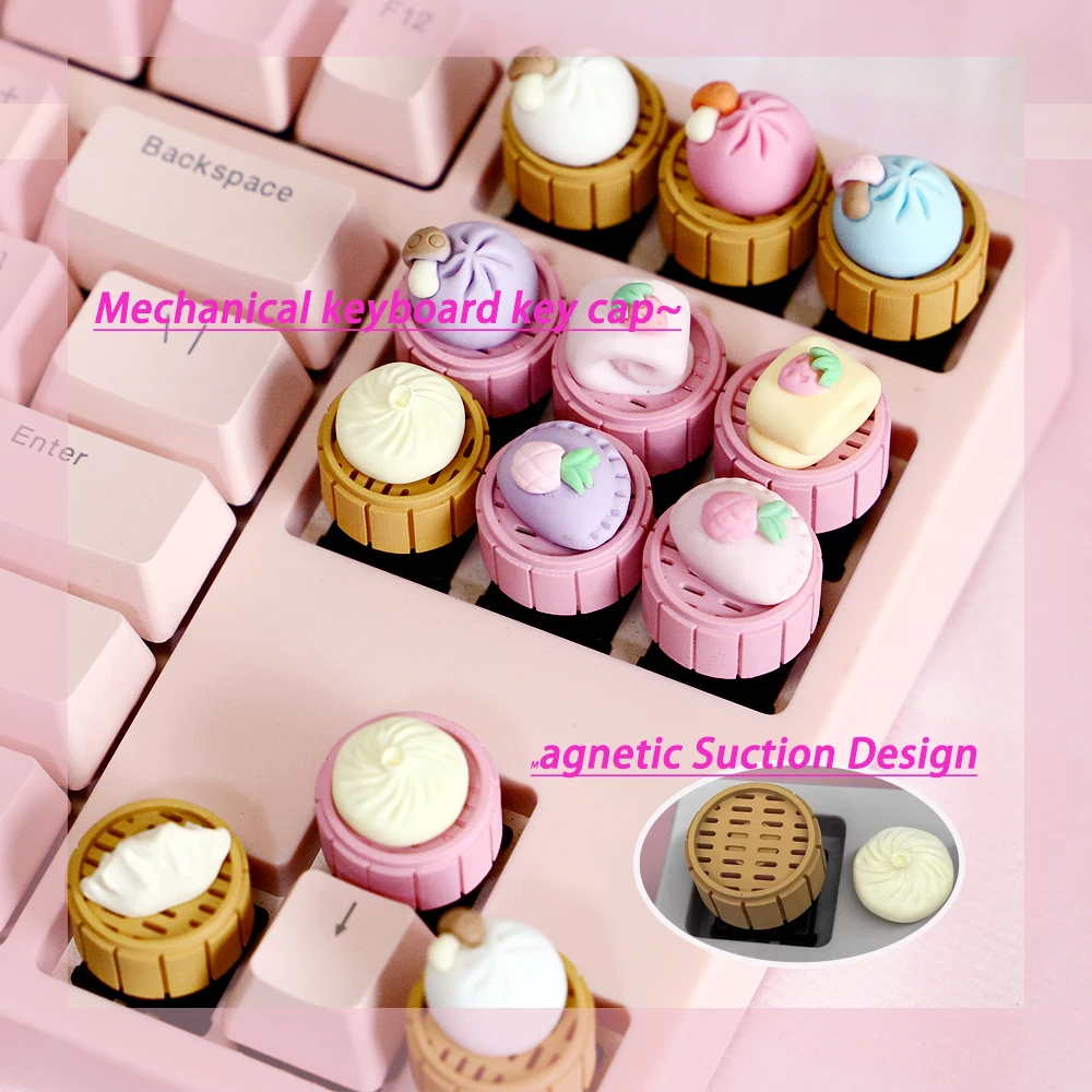 Dim Sum Food keycap Magnetic Suction Design Office Decompression Cute Cherry Mx Esc keycap gift mechanical keyboard keycap
Dim Sum Food keycap Magnetic Suction Design Office Decompression Cute Cherry Mx Esc keycap gift mechanical keyboard keycap