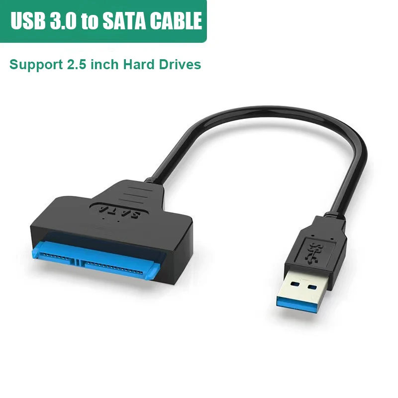 SATA To USB Cable USB 3.0 SATA3 Hard Drives Adapter Cable for 2.5 Inch SSD & HDD Support UASP Connectors Usb Sata for Laptops
SATA To USB Cable USB 3.0 SATA3 Hard Drives Adapter Cable for 2.5 Inch SSD & HDD Support UASP Connectors Usb Sata for Laptops