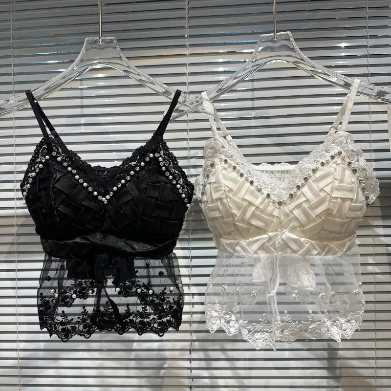 BORVEMAYS Lace Camis Sexy V Neck Sleeveless Solid Color Hollow Out Temperament Grenadine Tank Tops 2023 Spring Summer New WZ708
BORVEMAYS Lace Camis Sexy V Neck Sleeveless Solid Color Hollow Out Temperament Grenadine Tank Tops 2023 Spring Summer New WZ708