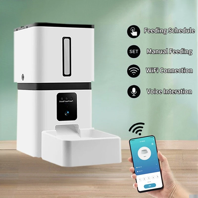 Автоматическая кормушка для кошек с таймером, умная кормушка для кошек и собак с HD-камерой, Wi-Fi, умный диспенсер для сухой еды, чаша для запис...
Автоматическая кормушка для кошек с таймером, умная кормушка для кошек и собак с HD-камерой, Wi-Fi, умный диспенсер для сухой еды, чаша для запис...
