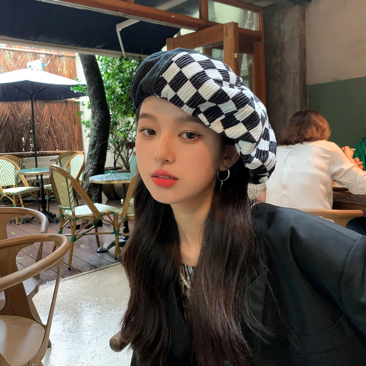 Women Stitching Beret Casual Autumn Winter Checkerboard Plaid Stretch Jellyfish Fluffy Cloud Newsboy Cap Boundless Painter Cap
Women Stitching Beret Casual Autumn Winter Checkerboard Plaid Stretch Jellyfish Fluffy Cloud Newsboy Cap Boundless Painter Cap