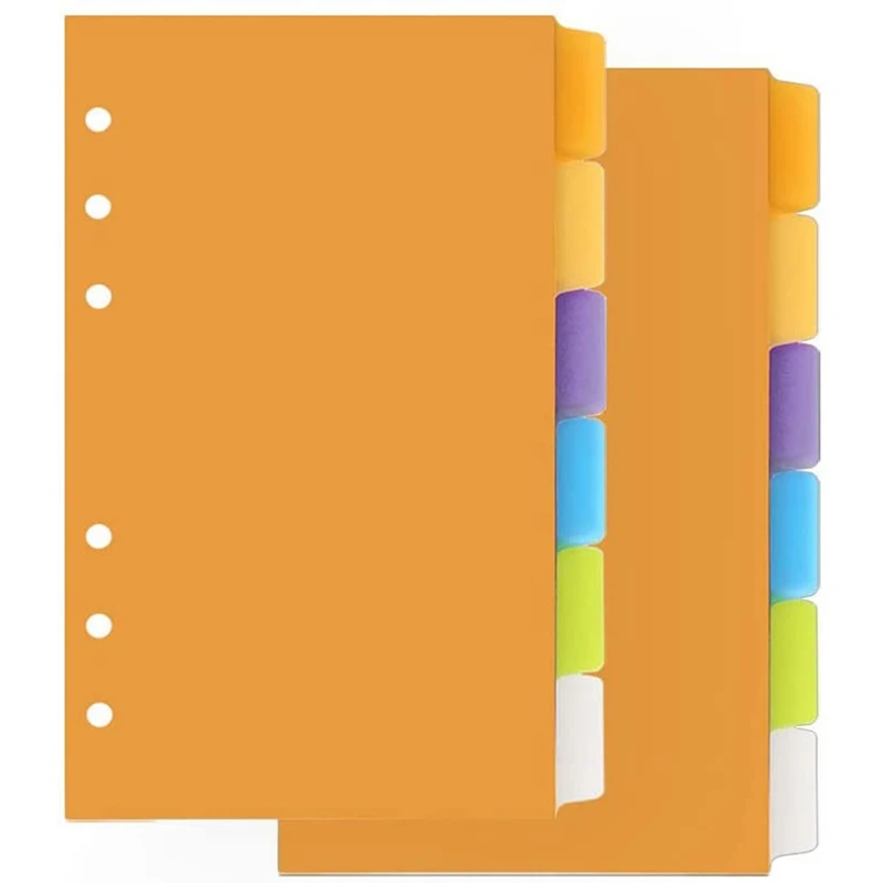 2 Sets 5-Tab Binder Dividers 6 Ring Binders Index Dividers With 1/6 Cut Tabs Frosted PP Loose Leaf Inserts
2 Sets 5-Tab Binder Dividers 6 Ring Binders Index Dividers With 1/6 Cut Tabs Frosted PP Loose Leaf Inserts