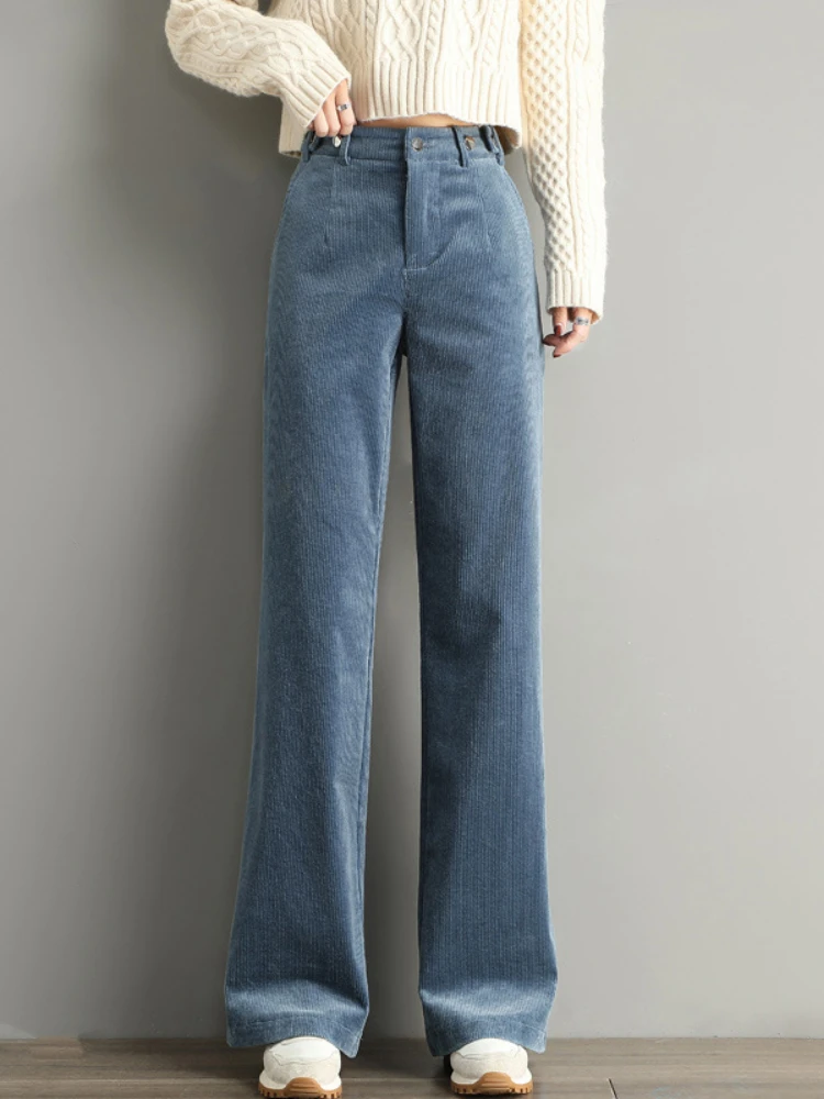Elastic Velvet Wide-leg Pants Women's Autumn and Winter New High Waist Straight Pants Loose Slim Drape Corduroy Pants Woman
Elastic Velvet Wide-leg Pants Women's Autumn and Winter New High Waist Straight Pants Loose Slim Drape Corduroy Pants Woman
