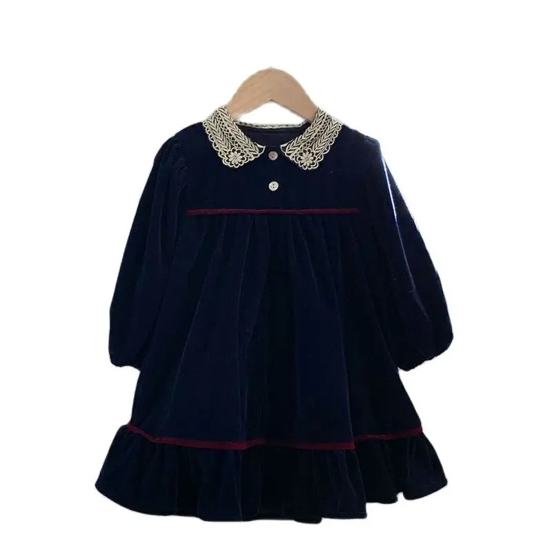 2022 New Autumn Lace Lapel Korean Style Girl Kid's Dress Long Sleeves Children Dress Kid Clothes Girl
2022 New Autumn Lace Lapel Korean Style Girl Kid's Dress Long Sleeves Children Dress Kid Clothes Girl