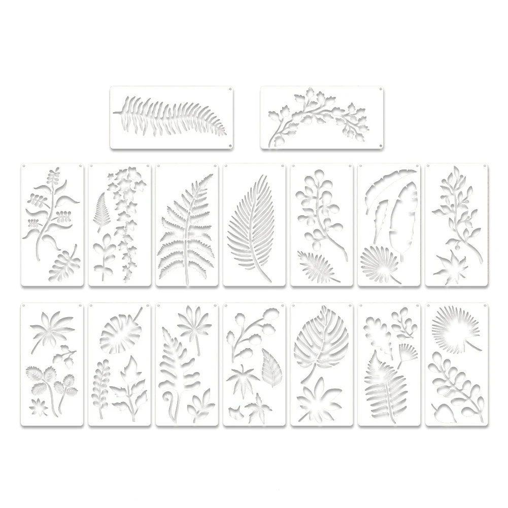 16 Pieces Leaves Stencil Reusable Sheet Painting Stencil Sheet Wall Stencil Leaf Pattern Template Tropical Leaf Reusable
16 Pieces Leaves Stencil Reusable Sheet Painting Stencil Sheet Wall Stencil Leaf Pattern Template Tropical Leaf Reusable