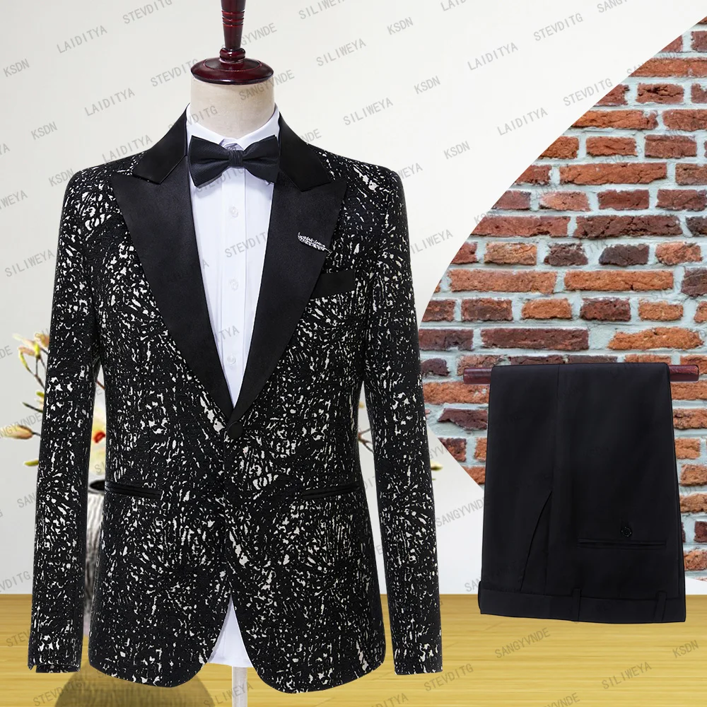 2023 New Blazer Pants Vest Men Suits Wedding Dress Floral Print 3 Piece Set Male Luxury Black Jacquard Suit( Jacket+Pants+Vest )
2023 New Blazer Pants Vest Men Suits Wedding Dress Floral Print 3 Piece Set Male Luxury Black Jacquard Suit( Jacket+Pants+Vest )
