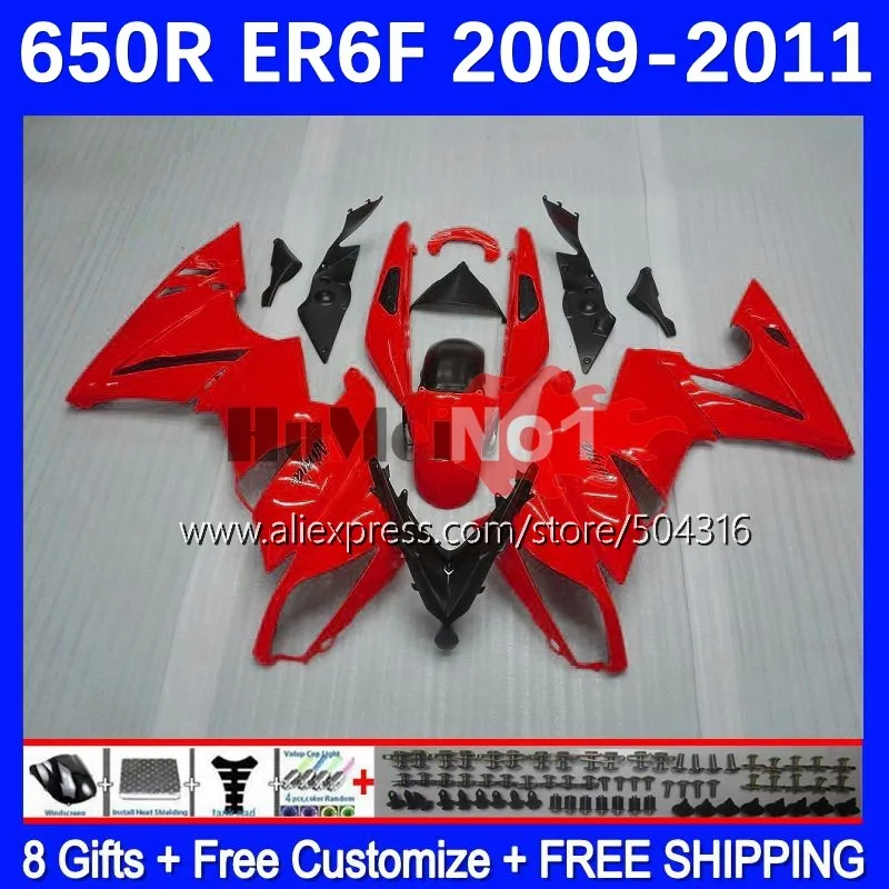OEM Body For KAWASAKI NINJA 650R ER6F ER 6F 09-11 ER-6F 09 10 11 174MC.21 ER6 ER 6 F 650 R 2009 2010 2011 Fairings Glossy Red
OEM Body For KAWASAKI NINJA 650R ER6F ER 6F 09-11 ER-6F 09 10 11 174MC.21 ER6 ER 6 F 650 R 2009 2010 2011 Fairings Glossy Red