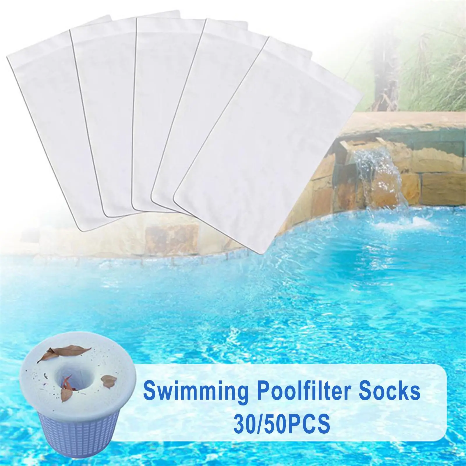 30/50/100pcs Pool Filter Skimmer Socks Replacement Reservoir Elastic Pool Filter Sock Summer Swimming Accessories
30/50/100pcs Pool Filter Skimmer Socks Replacement Reservoir Elastic Pool Filter Sock Summer Swimming Accessories