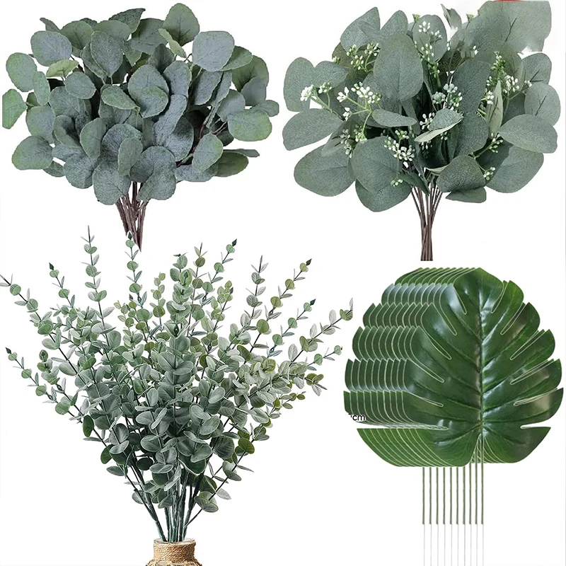 10PCS Artificial Eucalyptus Leave Greenery Stems with Frost for Vase Home Party Wedding Decoration Outdoor DIY Flower Wall Decor
10PCS Artificial Eucalyptus Leave Greenery Stems with Frost for Vase Home Party Wedding Decoration Outdoor DIY Flower Wall Decor