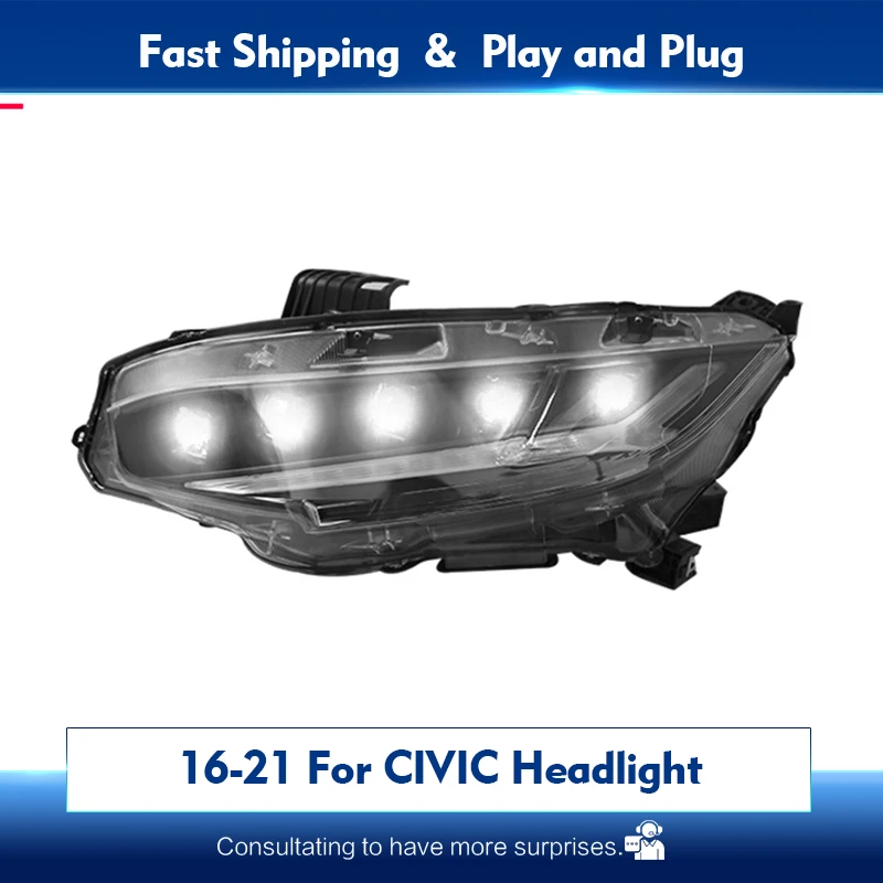 Автомобильная сборка для Honda Civic G10 2016 -2019 года, фары головного света, полный цвет, передняя деталь с динамическим поворотным сигналом
Автомобильная сборка для Honda Civic G10 2016 -2019 года, фары головного света, полный цвет, передняя деталь с динамическим поворотным сигналом