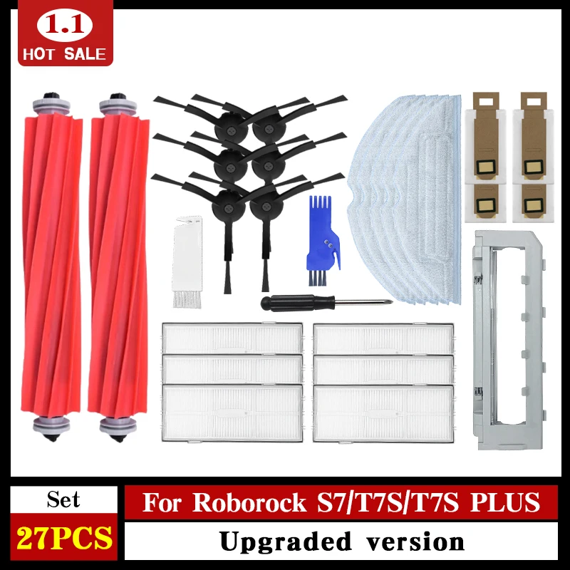 HEPA Filter Roborock S7 Accessories For T7S PLUS Dust Bag Robot Vacuum Cleaner Mop Cloth main brush Replace spare Parts
HEPA Filter Roborock S7 Accessories For T7S PLUS Dust Bag Robot Vacuum Cleaner Mop Cloth main brush Replace spare Parts