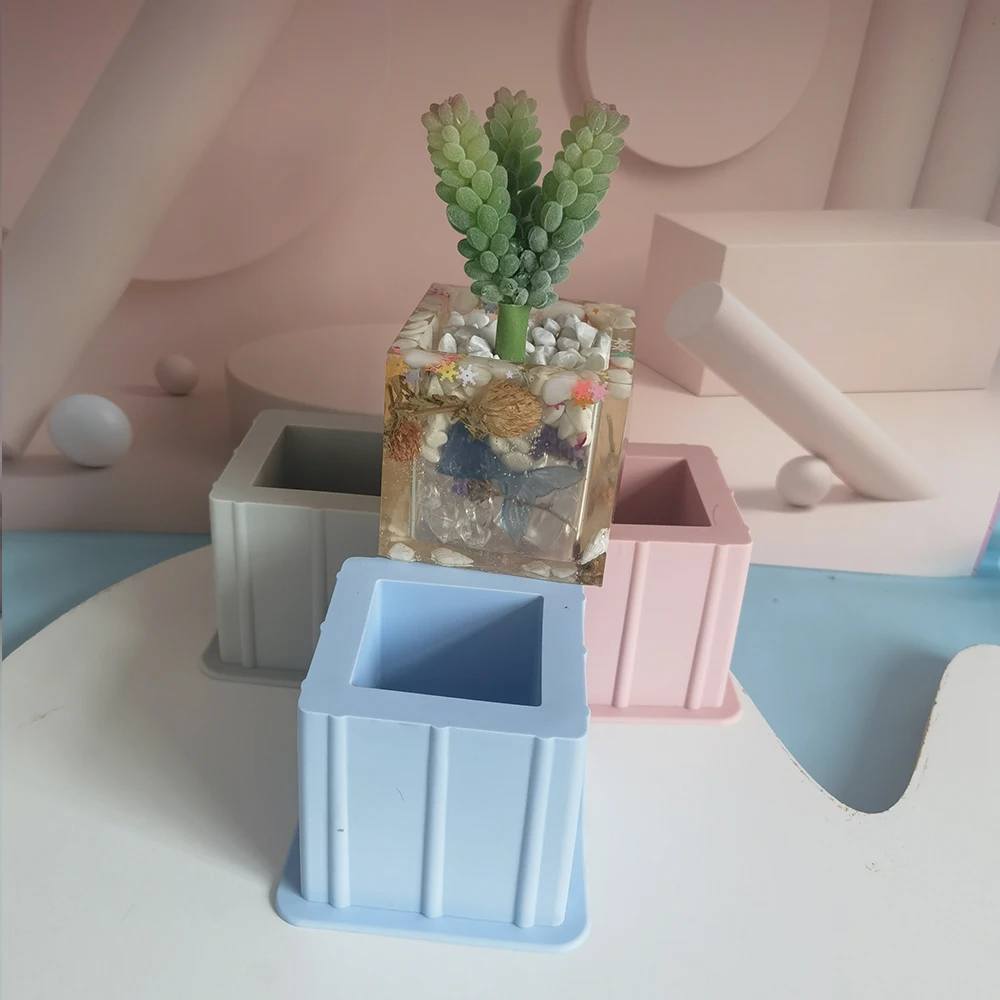 Square Silicone Flowerpot Mold DIY Geometric Concrete Planter Cement Succulent Pot Molds Epoxy Resin Craft Bottle Making
Square Silicone Flowerpot Mold DIY Geometric Concrete Planter Cement Succulent Pot Molds Epoxy Resin Craft Bottle Making