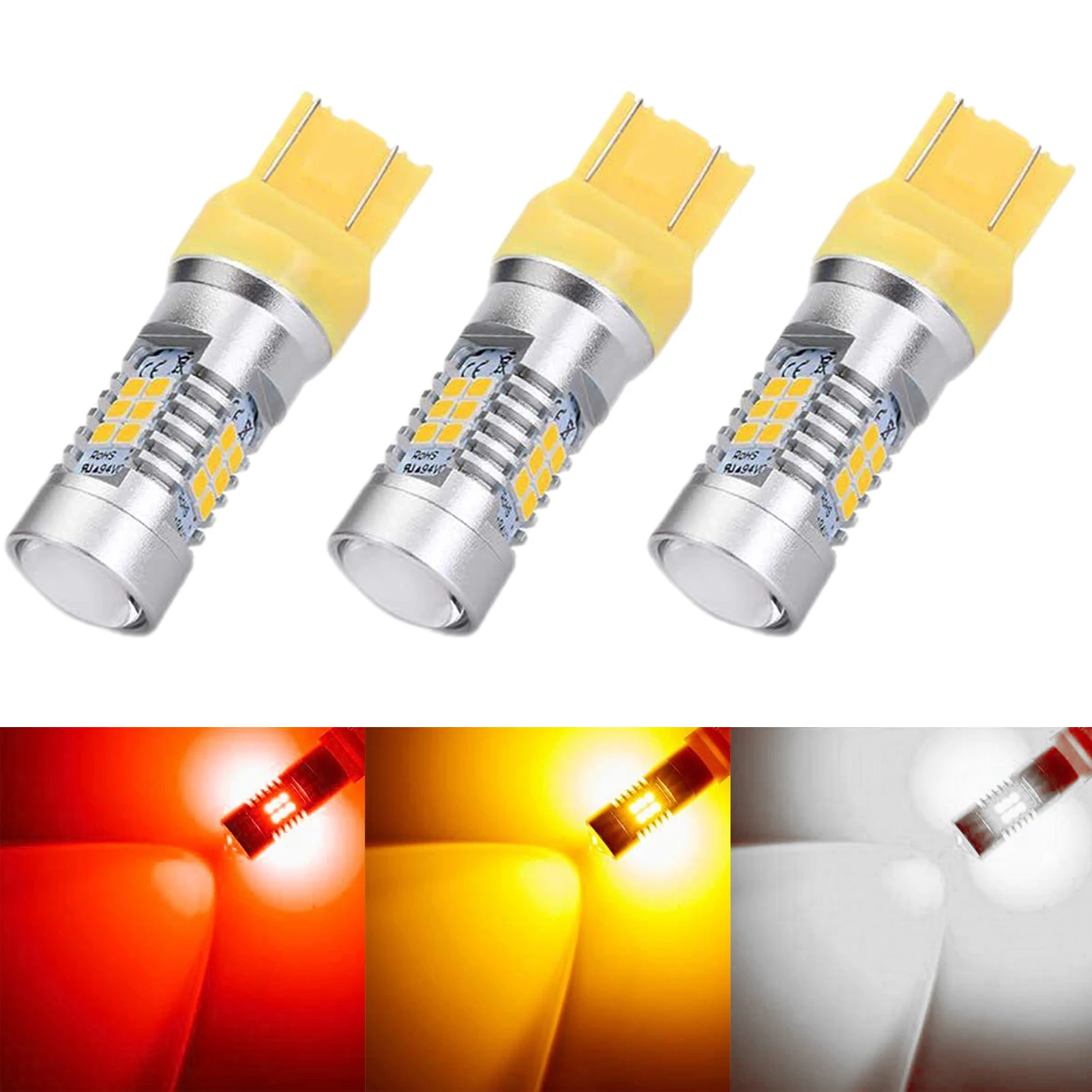 

T20 1050LM 21W 7440 7443 21 LED Bulb 12V-24V Extremely Bright 2835 Chips LED Light Bulb 21W High Power 2835 Chips Extremely