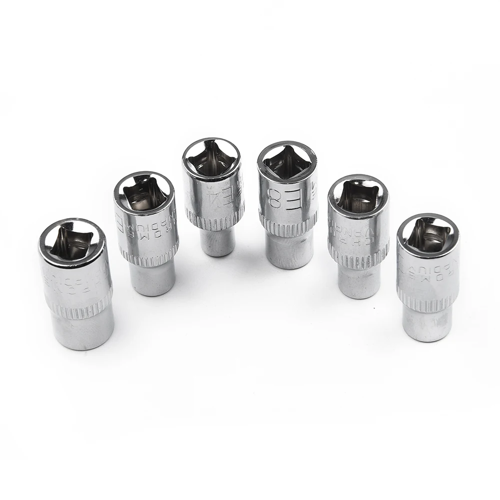 Silver Drive Sockets Steel Star Supplies Workshop Wrenches 6pcs Bit E4 E5 E6 E7 E8 E10 Female Durable Equipment
Silver Drive Sockets Steel Star Supplies Workshop Wrenches 6pcs Bit E4 E5 E6 E7 E8 E10 Female Durable Equipment