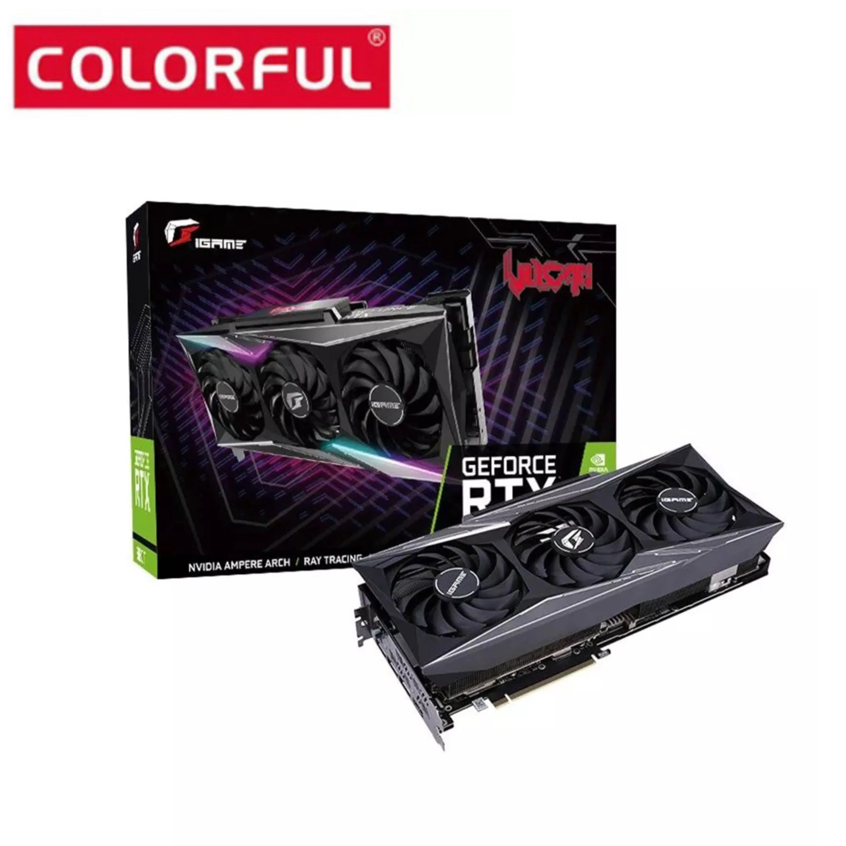 Видеокарта Colorful iGame GeForce RTX 3080 Ti Vulcan X OC, 12 Гб, 384 бит, GDDR6X, компьютерная игровая видеокарта для ПК
Видеокарта Colorful iGame GeForce RTX 3080 Ti Vulcan X OC, 12 Гб, 384 бит, GDDR6X, компьютерная игровая видеокарта для ПК