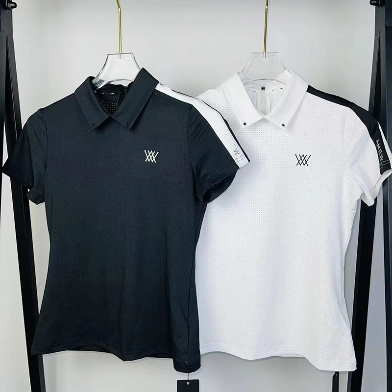 Golf short-sleeved women's 2022 clothes T-shirt ladies breathable quick-drying sportswear fashion lapel POLO shirt
Golf short-sleeved women's 2022 clothes T-shirt ladies breathable quick-drying sportswear fashion lapel POLO shirt