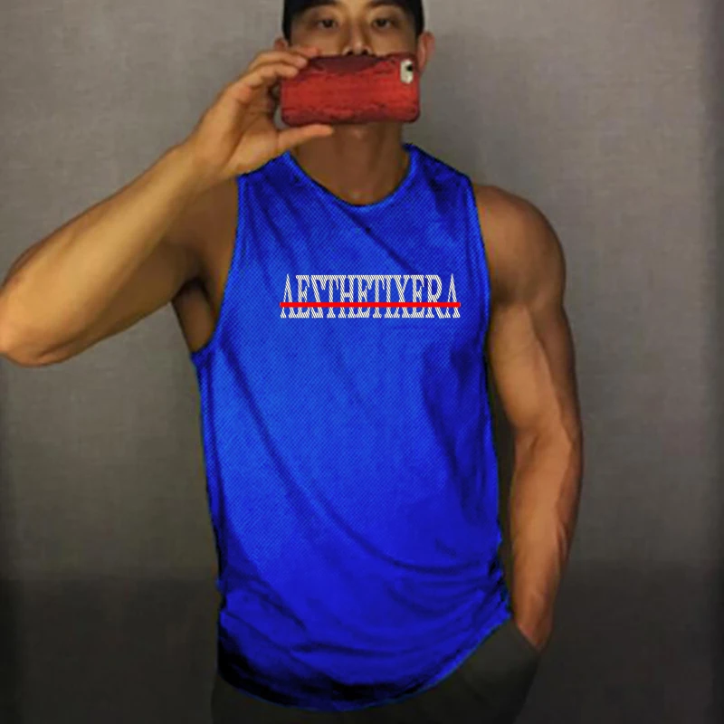 Men's Mesh Gym Tank Top Quick-drying Bodybuilding Fitness Muscle Sleeveless Running Vest Fitness Casual Sport Shirt Clothes
Men's Mesh Gym Tank Top Quick-drying Bodybuilding Fitness Muscle Sleeveless Running Vest Fitness Casual Sport Shirt Clothes