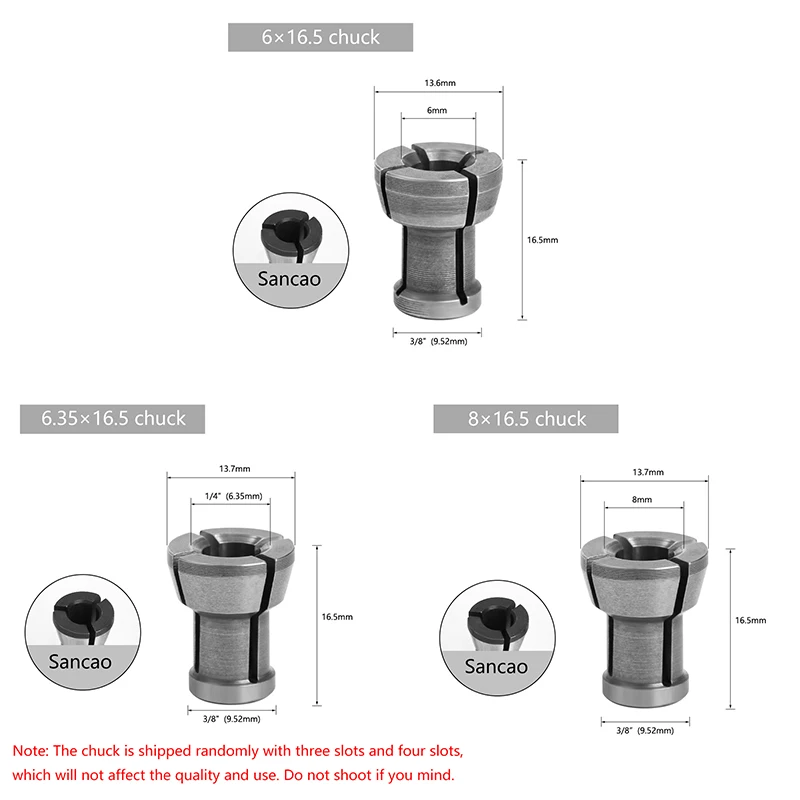 Патроны для гравировального станка M17 6/6.35/8 мм
Патроны для гравировального станка M17 6/6.35/8 мм