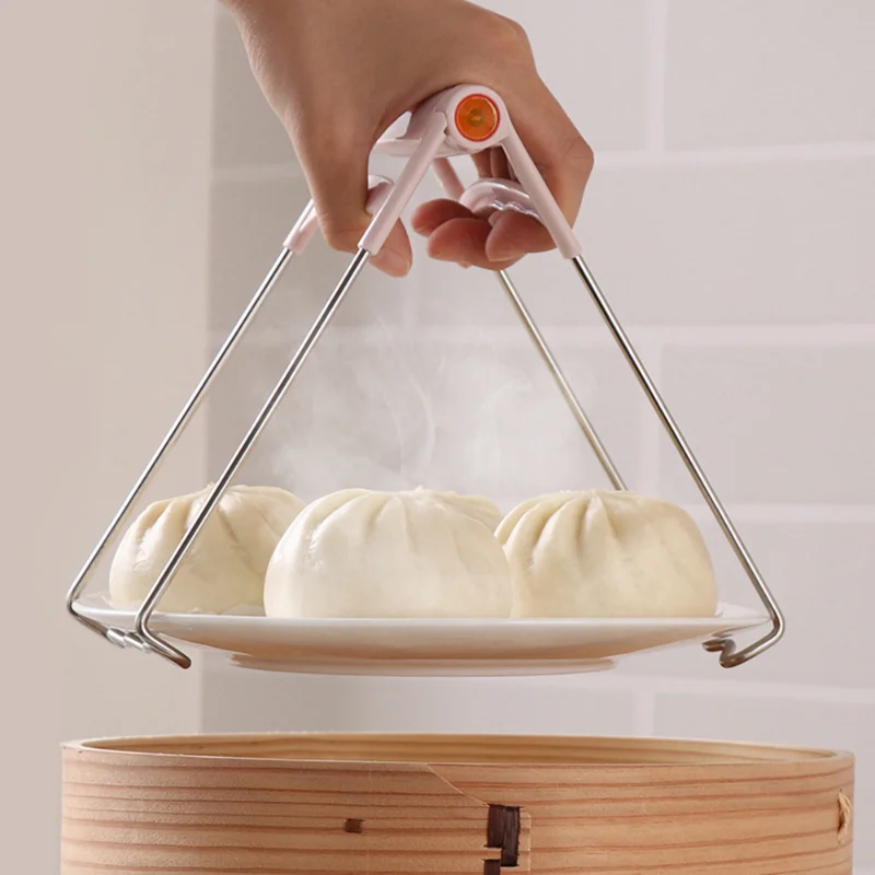 Pot Holders Folding Stainless Steel Hot Bowl Spoon Utensil Dish Clamp Pan Gripper Silicone Handle Kitchen Tool Organizer
Pot Holders Folding Stainless Steel Hot Bowl Spoon Utensil Dish Clamp Pan Gripper Silicone Handle Kitchen Tool Organizer