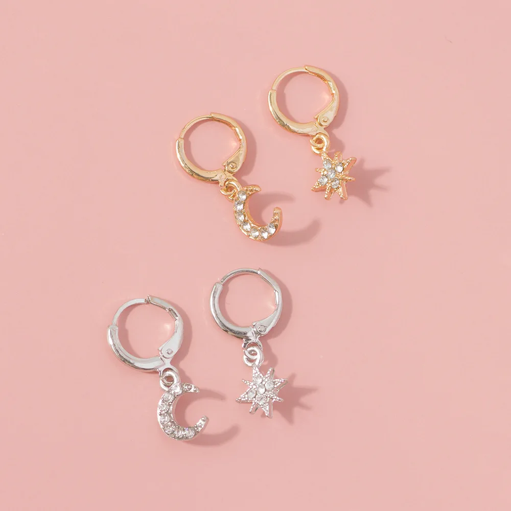 Exquisite Elegant Moon Star Drop Earrings DelicateTrend Zircon Earrings For Women Anniversary Party Christmas Gifts Earring
Exquisite Elegant Moon Star Drop Earrings DelicateTrend Zircon Earrings For Women Anniversary Party Christmas Gifts Earring