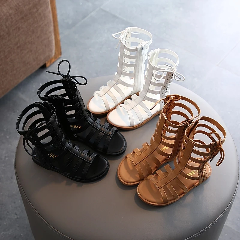 Girls Gladiator Sandals Cross-tied Boots Shoes Roma Lace-up Princess Casual Sandals High Top Exposed Toe Shoes for kids girls
Girls Gladiator Sandals Cross-tied Boots Shoes Roma Lace-up Princess Casual Sandals High Top Exposed Toe Shoes for kids girls