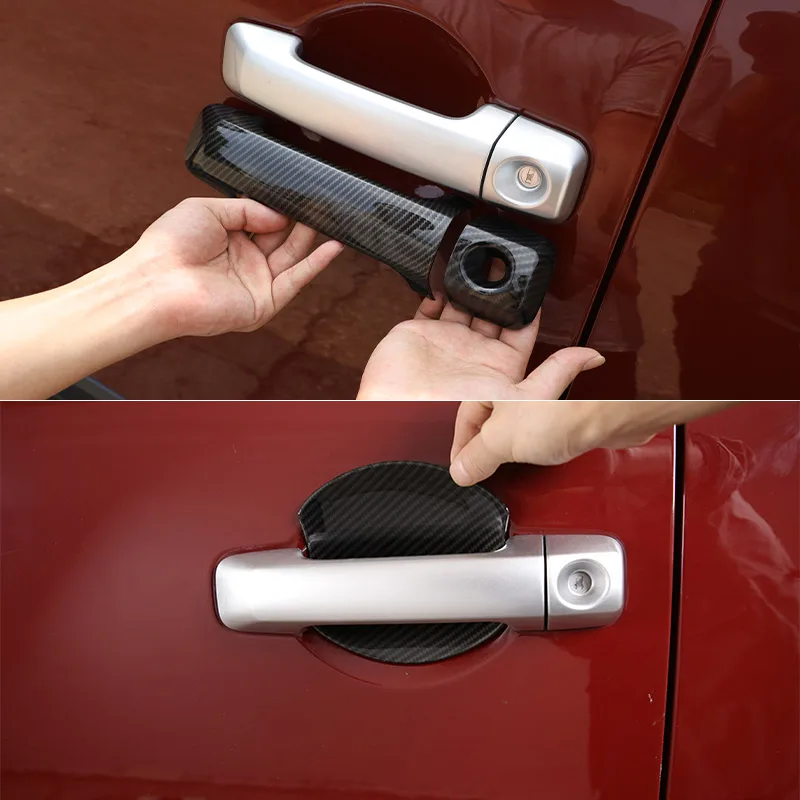 For Toyota FJ Cruiser 2007-2021 ABS Carbon Fiber/Black/Silver Car Outer Door Handle Cover Trim Auto Accessories
For Toyota FJ Cruiser 2007-2021 ABS Carbon Fiber/Black/Silver Car Outer Door Handle Cover Trim Auto Accessories