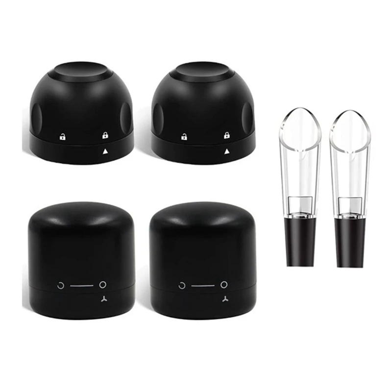 Wine Bottle Stopper,Champagne Stoppers&Wine Pourers,Wine Sealer Twist To Seal,Reusable Bottle Stopper Keep Wine Fresh
Wine Bottle Stopper,Champagne Stoppers&Wine Pourers,Wine Sealer Twist To Seal,Reusable Bottle Stopper Keep Wine Fresh