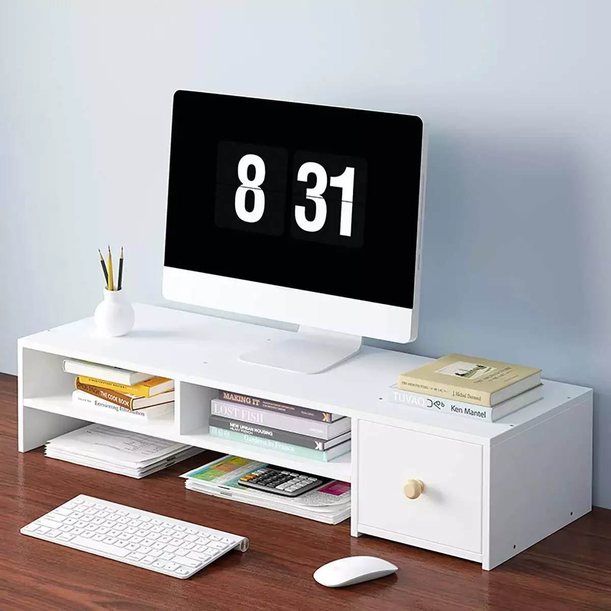 Home Office Computer Monitor Riser Desk Table Drawer TV Stand Shelf Monitor Holder Lapdesk Screen Shelf Laptop Organizer
Home Office Computer Monitor Riser Desk Table Drawer TV Stand Shelf Monitor Holder Lapdesk Screen Shelf Laptop Organizer