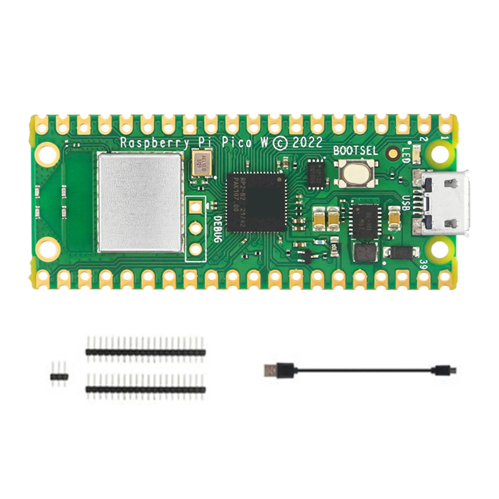 For Pico W Development Board Basic Kit Wireless WiFi RP2040 Microcontroller Pico W Development Board
For Pico W Development Board Basic Kit Wireless WiFi RP2040 Microcontroller Pico W Development Board