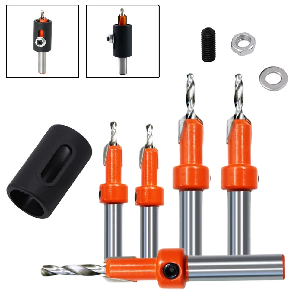 8mm Round Shank Alloy Steel Countersink Drill Bit With 29mm Drill Stopper Woodworking Drilling&Counterbore Power Tool Parts Kit
8mm Round Shank Alloy Steel Countersink Drill Bit With 29mm Drill Stopper Woodworking Drilling&Counterbore Power Tool Parts Kit