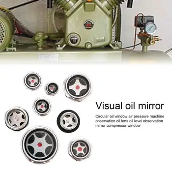 Air Compressor Sights Glass Compact Oil Sights Gauge Good Toughness Oil Liquid Level Gauge Sights Glass Multi-purpose